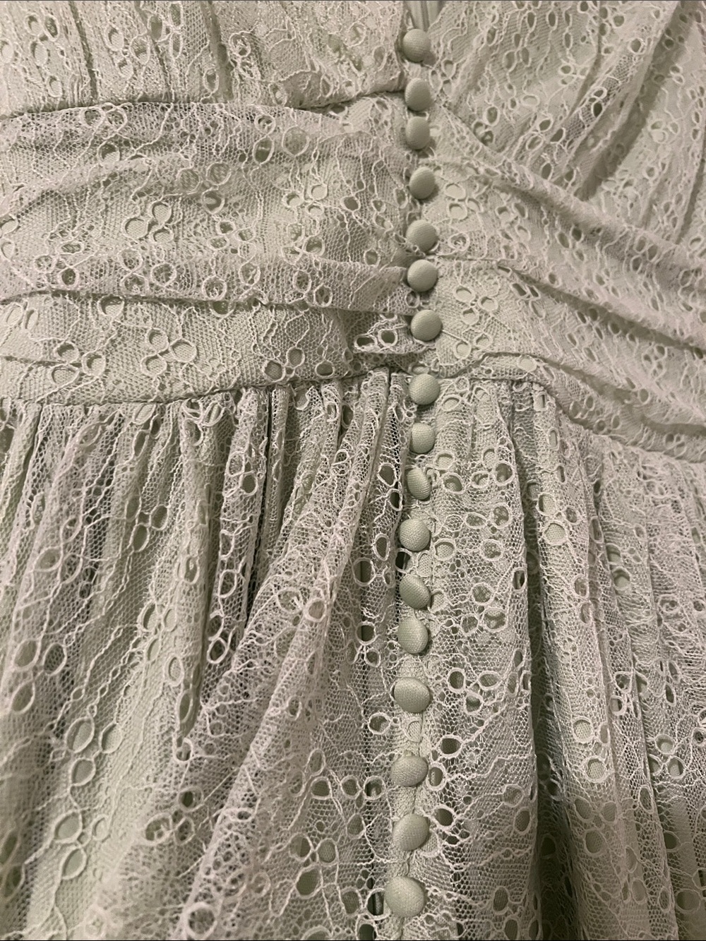 Bardot Bonnie Lace Mini Dress Pistachio Green - US Size XXS / 2 - NWT - Picture 4 of 7